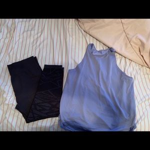 Fabletics workout outfit.